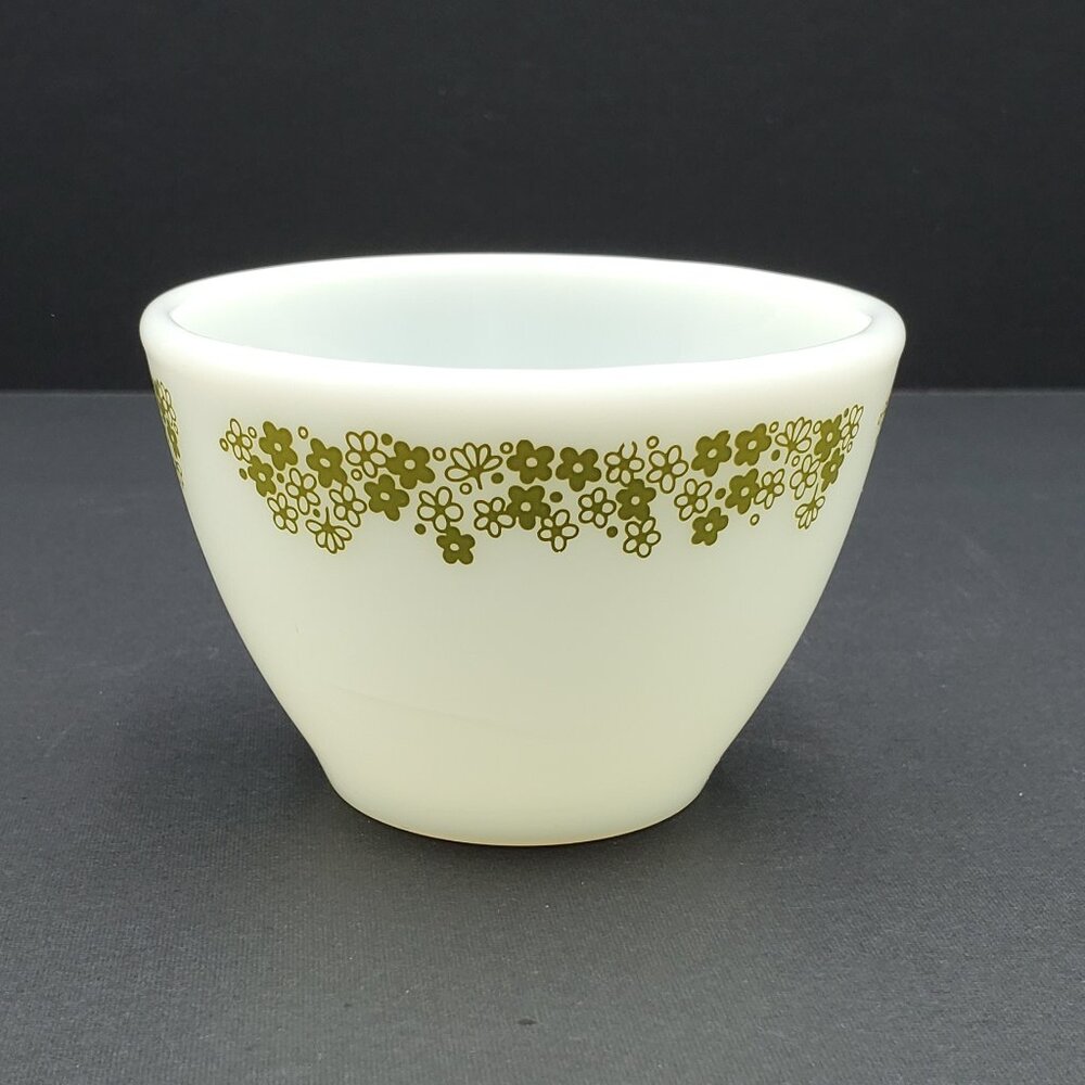 Corning Spring Blossom Open Sugar Bowl Corningware Crazy Daisy MIlk Glass Bowl